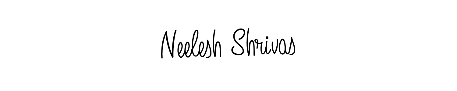 Use a signature maker to create a handwritten signature online. With this signature software, you can design (Angelique-Rose-font-FFP) your own signature for name Neelesh Shrivas. Neelesh Shrivas signature style 5 images and pictures png