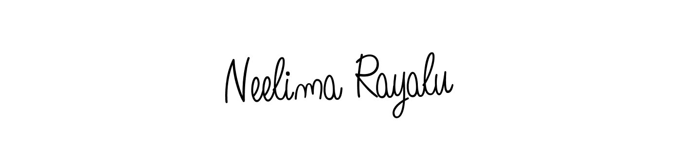 Check out images of Autograph of Neelima Rayalu name. Actor Neelima Rayalu Signature Style. Angelique-Rose-font-FFP is a professional sign style online. Neelima Rayalu signature style 5 images and pictures png