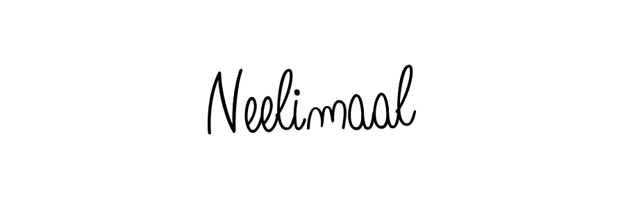 How to Draw Neelimaal signature style? Angelique-Rose-font-FFP is a latest design signature styles for name Neelimaal. Neelimaal signature style 5 images and pictures png