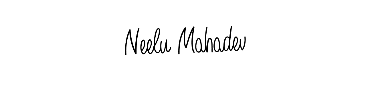 Design your own signature with our free online signature maker. With this signature software, you can create a handwritten (Angelique-Rose-font-FFP) signature for name Neelu Mahadev. Neelu Mahadev signature style 5 images and pictures png