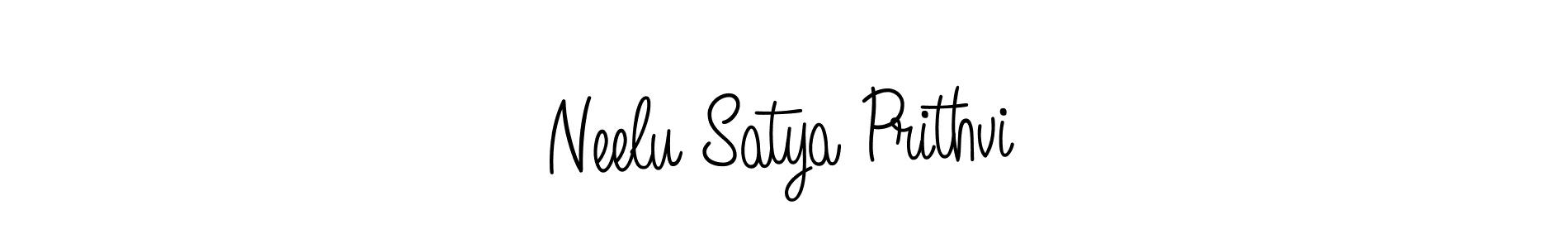 How to make Neelu Satya Prithvi name signature. Use Angelique-Rose-font-FFP style for creating short signs online. This is the latest handwritten sign. Neelu Satya Prithvi signature style 5 images and pictures png