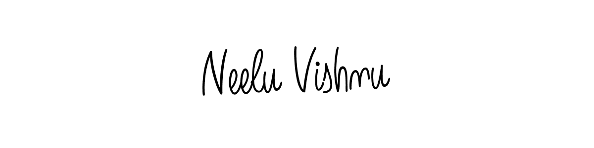 Create a beautiful signature design for name Neelu Vishnu. With this signature (Angelique-Rose-font-FFP) fonts, you can make a handwritten signature for free. Neelu Vishnu signature style 5 images and pictures png