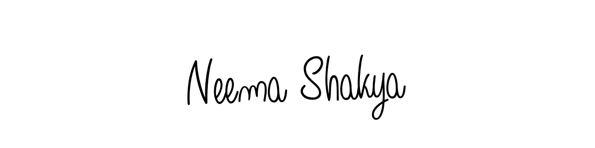 Neema Shakya stylish signature style. Best Handwritten Sign (Angelique-Rose-font-FFP) for my name. Handwritten Signature Collection Ideas for my name Neema Shakya. Neema Shakya signature style 5 images and pictures png