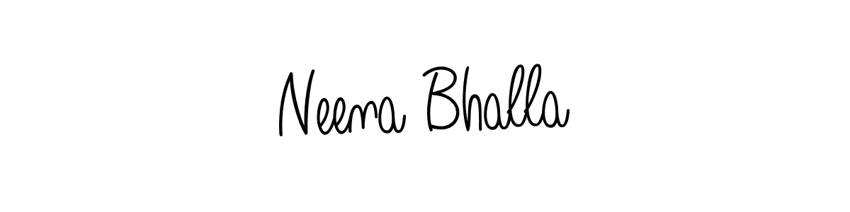 Make a beautiful signature design for name Neena Bhalla. Use this online signature maker to create a handwritten signature for free. Neena Bhalla signature style 5 images and pictures png