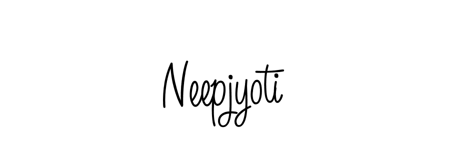 Make a beautiful signature design for name Neepjyoti. With this signature (Angelique-Rose-font-FFP) style, you can create a handwritten signature for free. Neepjyoti signature style 5 images and pictures png