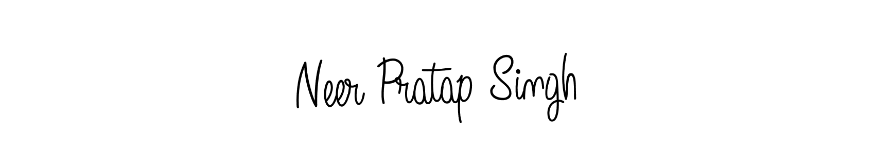 The best way (Angelique-Rose-font-FFP) to make a short signature is to pick only two or three words in your name. The name Neer Pratap Singh include a total of six letters. For converting this name. Neer Pratap Singh signature style 5 images and pictures png