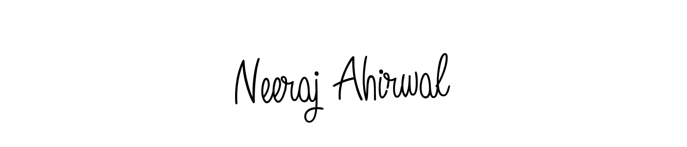 How to make Neeraj Ahirwal name signature. Use Angelique-Rose-font-FFP style for creating short signs online. This is the latest handwritten sign. Neeraj Ahirwal signature style 5 images and pictures png