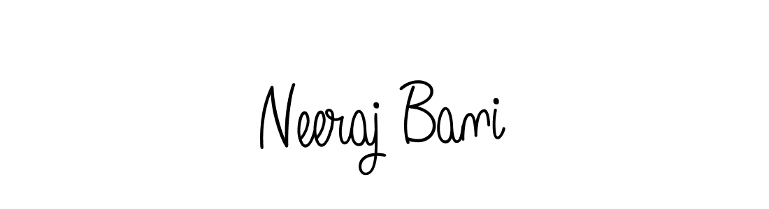 How to make Neeraj Bani signature? Angelique-Rose-font-FFP is a professional autograph style. Create handwritten signature for Neeraj Bani name. Neeraj Bani signature style 5 images and pictures png