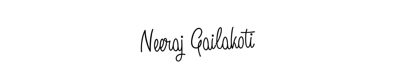 The best way (Angelique-Rose-font-FFP) to make a short signature is to pick only two or three words in your name. The name Neeraj Gailakoti include a total of six letters. For converting this name. Neeraj Gailakoti signature style 5 images and pictures png