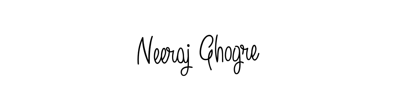 How to make Neeraj Ghogre name signature. Use Angelique-Rose-font-FFP style for creating short signs online. This is the latest handwritten sign. Neeraj Ghogre signature style 5 images and pictures png