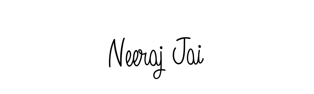 Create a beautiful signature design for name Neeraj Jai. With this signature (Angelique-Rose-font-FFP) fonts, you can make a handwritten signature for free. Neeraj Jai signature style 5 images and pictures png