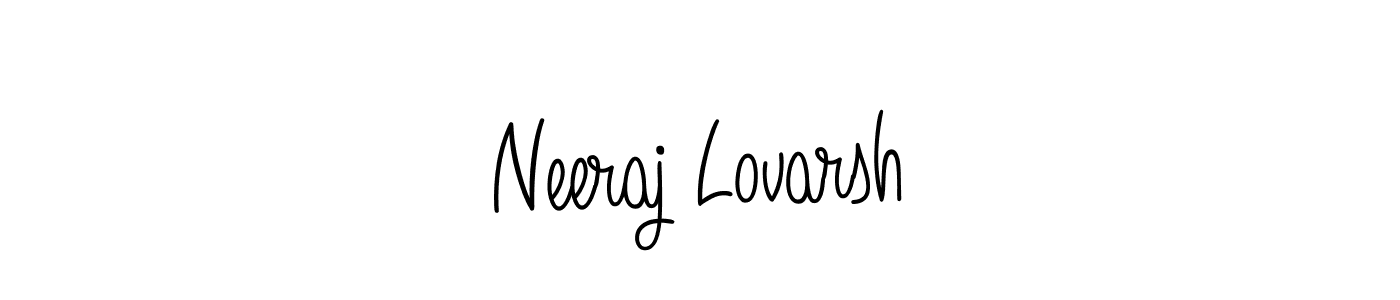 This is the best signature style for the Neeraj Lovarsh name. Also you like these signature font (Angelique-Rose-font-FFP). Mix name signature. Neeraj Lovarsh signature style 5 images and pictures png