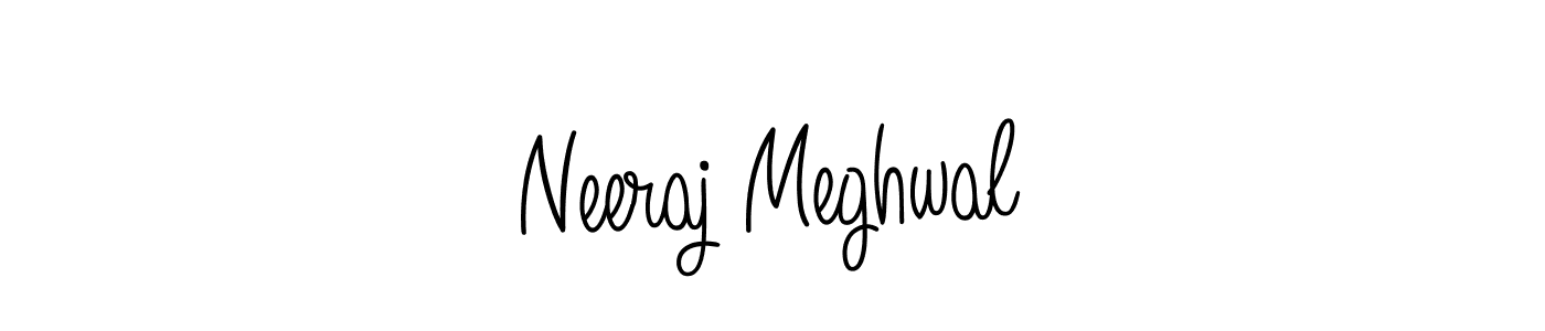 Make a beautiful signature design for name Neeraj Meghwal. Use this online signature maker to create a handwritten signature for free. Neeraj Meghwal signature style 5 images and pictures png