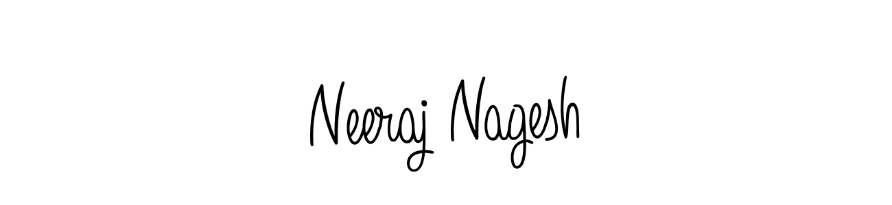 You should practise on your own different ways (Angelique-Rose-font-FFP) to write your name (Neeraj Nagesh) in signature. don't let someone else do it for you. Neeraj Nagesh signature style 5 images and pictures png