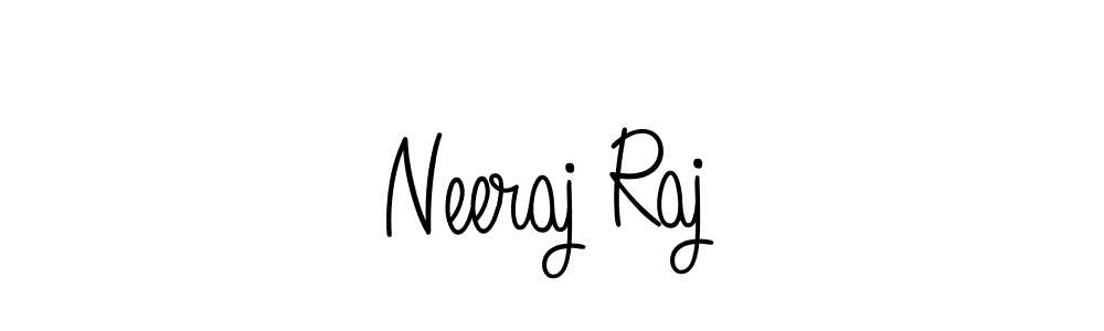 How to make Neeraj Raj name signature. Use Angelique-Rose-font-FFP style for creating short signs online. This is the latest handwritten sign. Neeraj Raj signature style 5 images and pictures png
