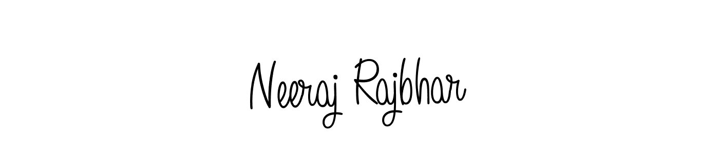 Make a beautiful signature design for name Neeraj Rajbhar. With this signature (Angelique-Rose-font-FFP) style, you can create a handwritten signature for free. Neeraj Rajbhar signature style 5 images and pictures png