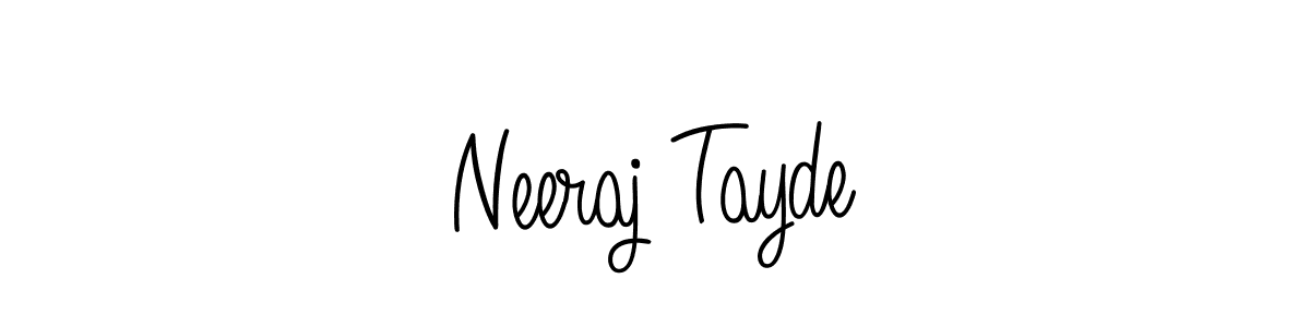 Check out images of Autograph of Neeraj Tayde name. Actor Neeraj Tayde Signature Style. Angelique-Rose-font-FFP is a professional sign style online. Neeraj Tayde signature style 5 images and pictures png