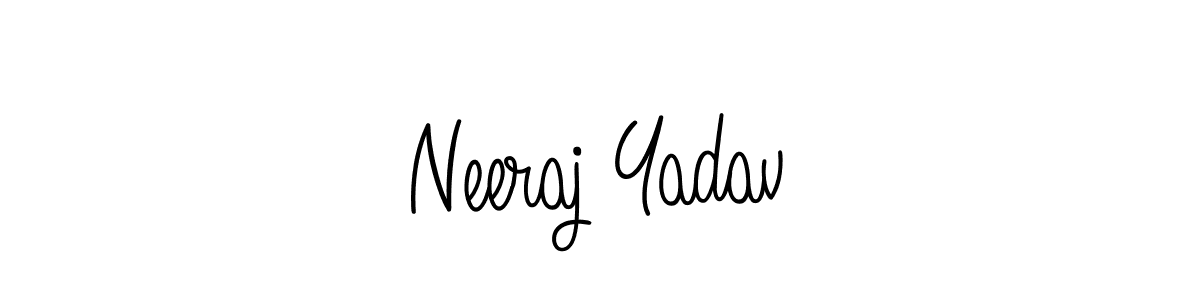 How to make Neeraj Yadav signature? Angelique-Rose-font-FFP is a professional autograph style. Create handwritten signature for Neeraj Yadav name. Neeraj Yadav signature style 5 images and pictures png