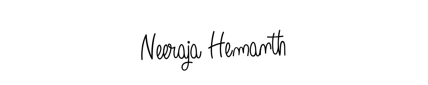 Angelique-Rose-font-FFP is a professional signature style that is perfect for those who want to add a touch of class to their signature. It is also a great choice for those who want to make their signature more unique. Get Neeraja Hemanth name to fancy signature for free. Neeraja Hemanth signature style 5 images and pictures png