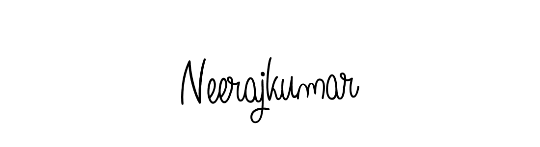 You should practise on your own different ways (Angelique-Rose-font-FFP) to write your name (Neerajkumar) in signature. don't let someone else do it for you. Neerajkumar signature style 5 images and pictures png
