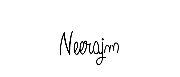 How to Draw Neerajm signature style? Angelique-Rose-font-FFP is a latest design signature styles for name Neerajm. Neerajm signature style 5 images and pictures png