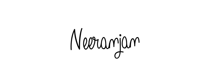 Use a signature maker to create a handwritten signature online. With this signature software, you can design (Angelique-Rose-font-FFP) your own signature for name Neeranjan. Neeranjan signature style 5 images and pictures png