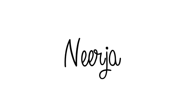 Make a beautiful signature design for name Neerja. With this signature (Angelique-Rose-font-FFP) style, you can create a handwritten signature for free. Neerja signature style 5 images and pictures png