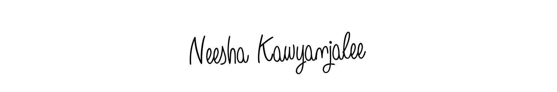 Here are the top 10 professional signature styles for the name Neesha Kawyanjalee. These are the best autograph styles you can use for your name. Neesha Kawyanjalee signature style 5 images and pictures png