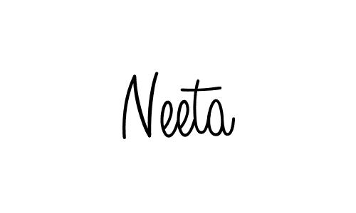 Design your own signature with our free online signature maker. With this signature software, you can create a handwritten (Angelique-Rose-font-FFP) signature for name Neeta. Neeta signature style 5 images and pictures png