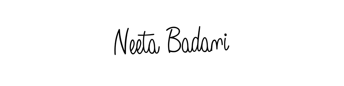 Also You can easily find your signature by using the search form. We will create Neeta Badani name handwritten signature images for you free of cost using Angelique-Rose-font-FFP sign style. Neeta Badani signature style 5 images and pictures png