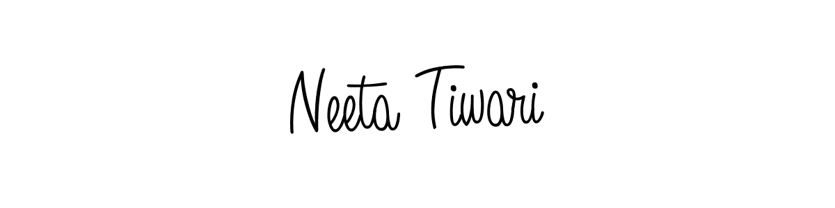 Create a beautiful signature design for name Neeta Tiwari. With this signature (Angelique-Rose-font-FFP) fonts, you can make a handwritten signature for free. Neeta Tiwari signature style 5 images and pictures png