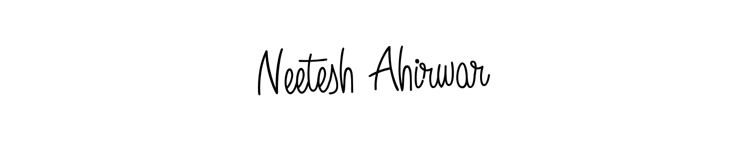 Neetesh Ahirwar stylish signature style. Best Handwritten Sign (Angelique-Rose-font-FFP) for my name. Handwritten Signature Collection Ideas for my name Neetesh Ahirwar. Neetesh Ahirwar signature style 5 images and pictures png