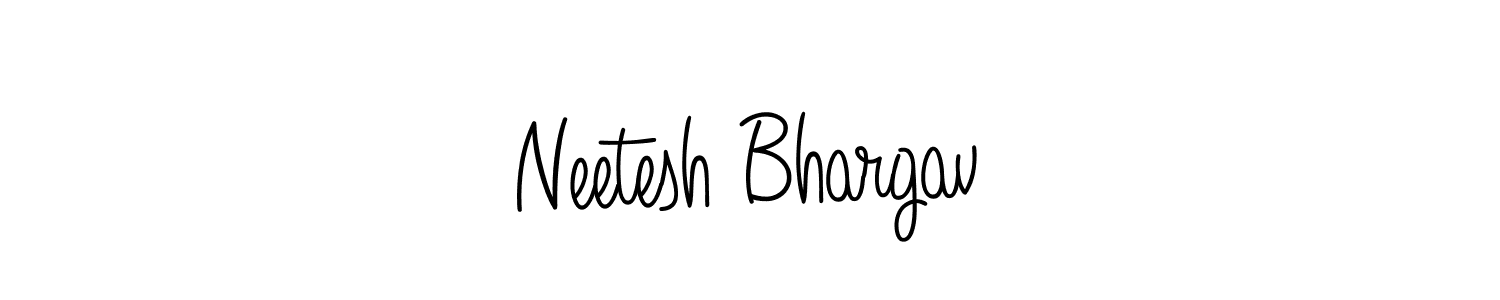 Design your own signature with our free online signature maker. With this signature software, you can create a handwritten (Angelique-Rose-font-FFP) signature for name Neetesh Bhargav. Neetesh Bhargav signature style 5 images and pictures png