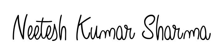How to make Neetesh Kumar Sharma name signature. Use Angelique-Rose-font-FFP style for creating short signs online. This is the latest handwritten sign. Neetesh Kumar Sharma signature style 5 images and pictures png