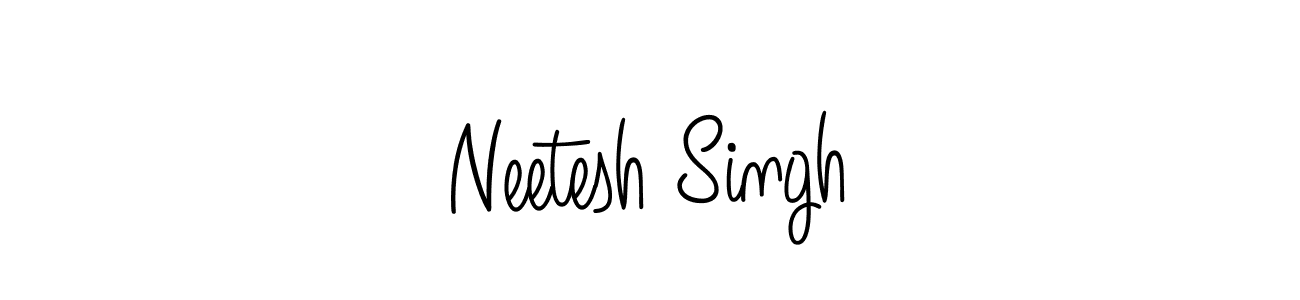 How to Draw Neetesh Singh signature style? Angelique-Rose-font-FFP is a latest design signature styles for name Neetesh Singh. Neetesh Singh signature style 5 images and pictures png
