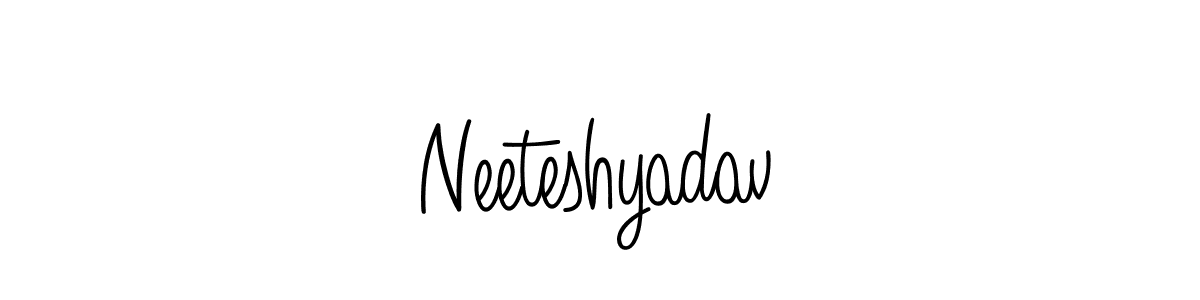 You should practise on your own different ways (Angelique-Rose-font-FFP) to write your name (Neeteshyadav) in signature. don't let someone else do it for you. Neeteshyadav signature style 5 images and pictures png