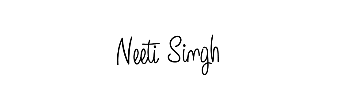The best way (Angelique-Rose-font-FFP) to make a short signature is to pick only two or three words in your name. The name Neeti Singh include a total of six letters. For converting this name. Neeti Singh signature style 5 images and pictures png