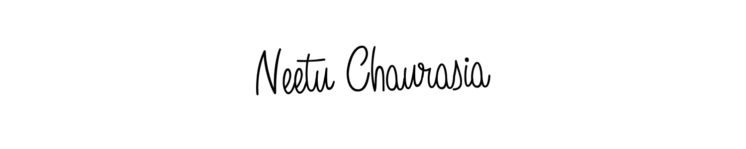 Make a beautiful signature design for name Neetu Chaurasia. With this signature (Angelique-Rose-font-FFP) style, you can create a handwritten signature for free. Neetu Chaurasia signature style 5 images and pictures png