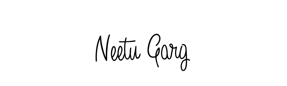 Use a signature maker to create a handwritten signature online. With this signature software, you can design (Angelique-Rose-font-FFP) your own signature for name Neetu Garg. Neetu Garg signature style 5 images and pictures png