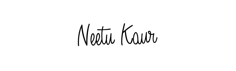 Use a signature maker to create a handwritten signature online. With this signature software, you can design (Angelique-Rose-font-FFP) your own signature for name Neetu Kaur. Neetu Kaur signature style 5 images and pictures png