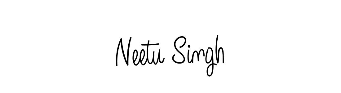 Use a signature maker to create a handwritten signature online. With this signature software, you can design (Angelique-Rose-font-FFP) your own signature for name Neetu Singh. Neetu Singh signature style 5 images and pictures png