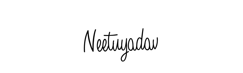 Angelique-Rose-font-FFP is a professional signature style that is perfect for those who want to add a touch of class to their signature. It is also a great choice for those who want to make their signature more unique. Get Neetuyadav name to fancy signature for free. Neetuyadav signature style 5 images and pictures png
