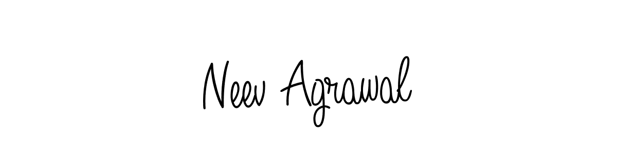 How to make Neev Agrawal signature? Angelique-Rose-font-FFP is a professional autograph style. Create handwritten signature for Neev Agrawal name. Neev Agrawal signature style 5 images and pictures png