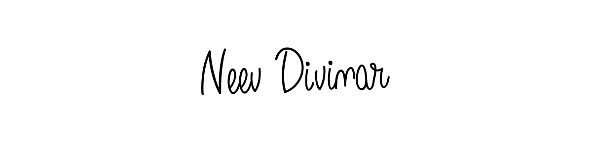Once you've used our free online signature maker to create your best signature Angelique-Rose-font-FFP style, it's time to enjoy all of the benefits that Neev Divinar name signing documents. Neev Divinar signature style 5 images and pictures png
