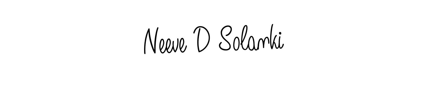 Design your own signature with our free online signature maker. With this signature software, you can create a handwritten (Angelique-Rose-font-FFP) signature for name Neeve D Solanki. Neeve D Solanki signature style 5 images and pictures png