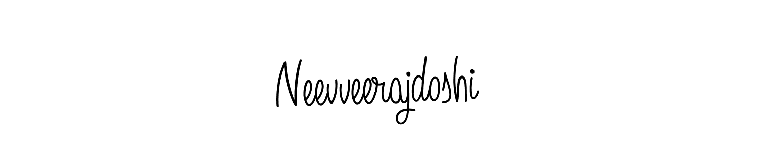 Make a beautiful signature design for name Neevveerajdoshi. With this signature (Angelique-Rose-font-FFP) style, you can create a handwritten signature for free. Neevveerajdoshi signature style 5 images and pictures png