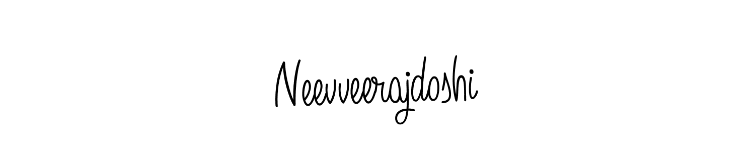 Make a beautiful signature design for name Neevveerajdoshi. With this signature (Angelique-Rose-font-FFP) style, you can create a handwritten signature for free. Neevveerajdoshi signature style 5 images and pictures png