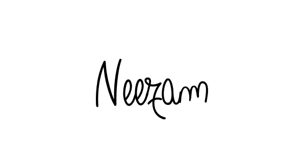 Make a beautiful signature design for name Neezam. With this signature (Angelique-Rose-font-FFP) style, you can create a handwritten signature for free. Neezam signature style 5 images and pictures png