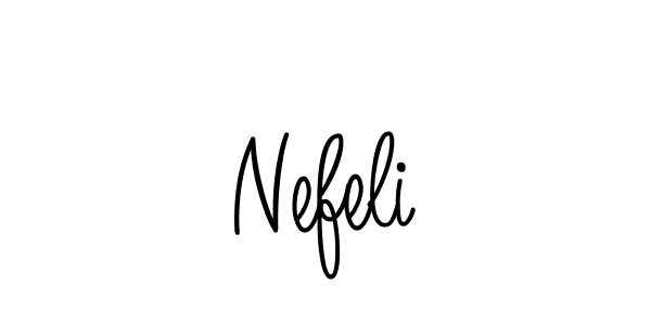 Use a signature maker to create a handwritten signature online. With this signature software, you can design (Angelique-Rose-font-FFP) your own signature for name Nefeli. Nefeli signature style 5 images and pictures png