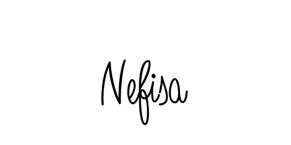 Design your own signature with our free online signature maker. With this signature software, you can create a handwritten (Angelique-Rose-font-FFP) signature for name Nefisa. Nefisa signature style 5 images and pictures png